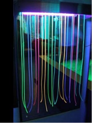 Obrazek Tablica lustrzana z wężami UV - element Sali Doświadczania Świata