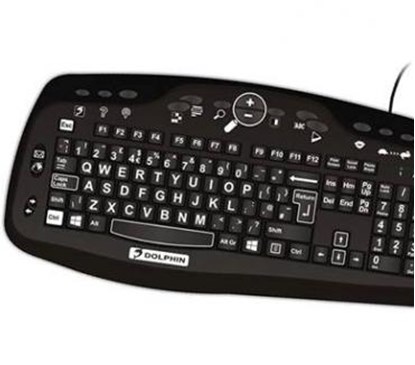 Picture of Dolphin Large Print Keyboard – klawiatura powiększona