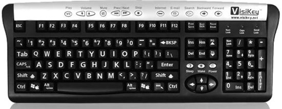 Obrazek VisiKey Multimedia Keyboard – klawiatura powiększona