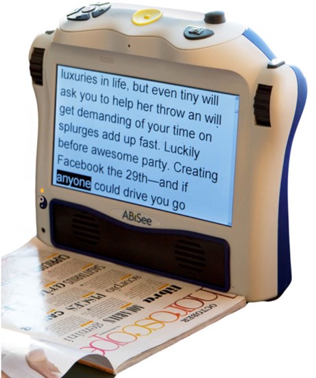 Picture of Eye-Pal® Ace Plus  portable scanner, reader, and video magnifier