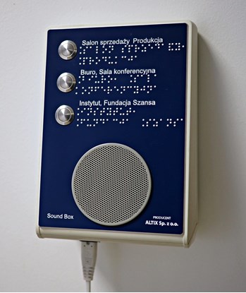 Obrazek SoundBox – system informacji głosowej i orientacji