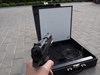 Picture of WINGS Rival Blind LASER - audio shooting simulator set (plastic handgun CZ75, briefcase, software, target, cables)