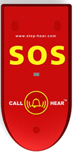 Obrazek CH-104-R - czerwony panel z przyciskiem SOS dla systemu Step Hear