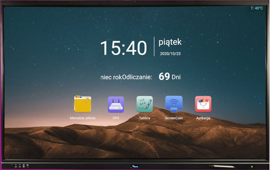 Obrazek IDBoard 65” Android 8.0 4K CAM – monitor interaktywny