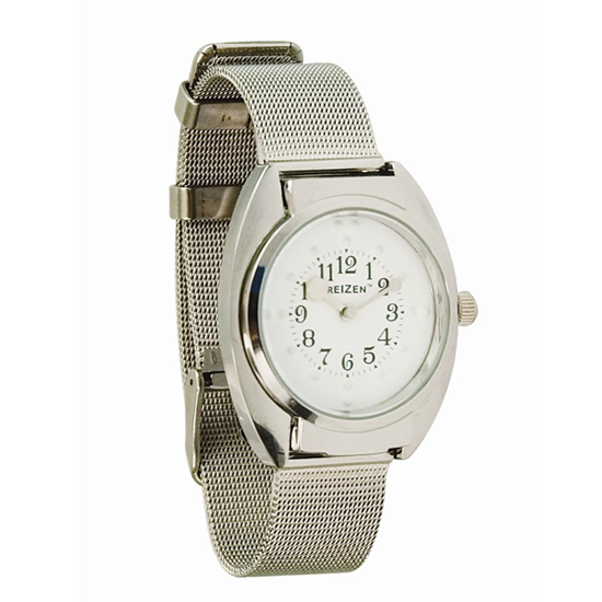 Reizen - brajlowski zegarek z metalową bransoletką