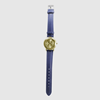 CW251-U – zegarek dotykowy ze skórzanym paskiem w kolorze błękitu królewskiego
