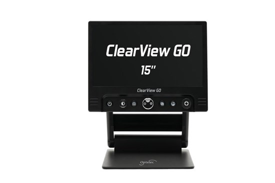 ClearView GO - przenośny powiększalnik wideo z 15-calowym monitorem